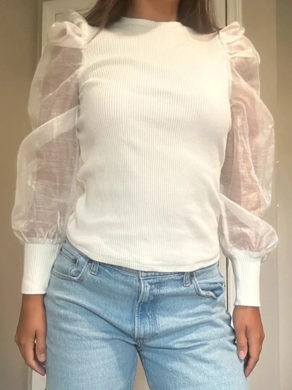 Anthropologie White Blouse